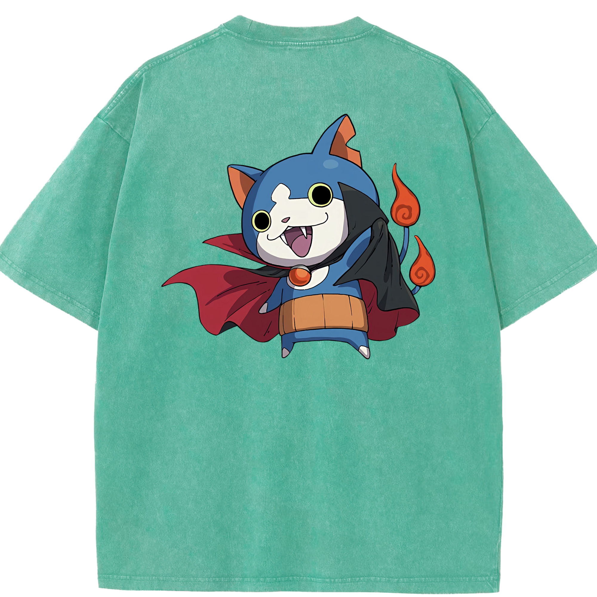 （画像用） 妖怪ウォッチ Yo-kai Watch 綿100% ヴィンテージ風 半袖Tシャツ（背面プリント）